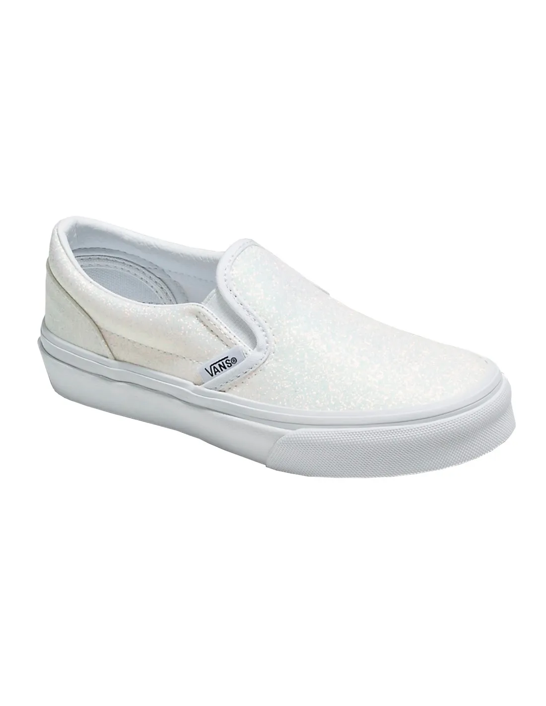 VANS CLASSIC SLIPON  GLITTER BLANCO  CALZADO INFANTIL