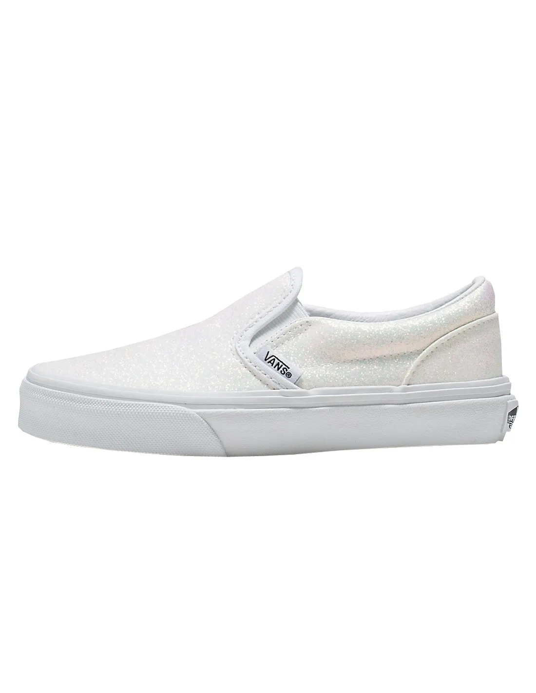 VANS CLASSIC SLIPON  GLITTER BLANCO  CALZADO INFANTIL