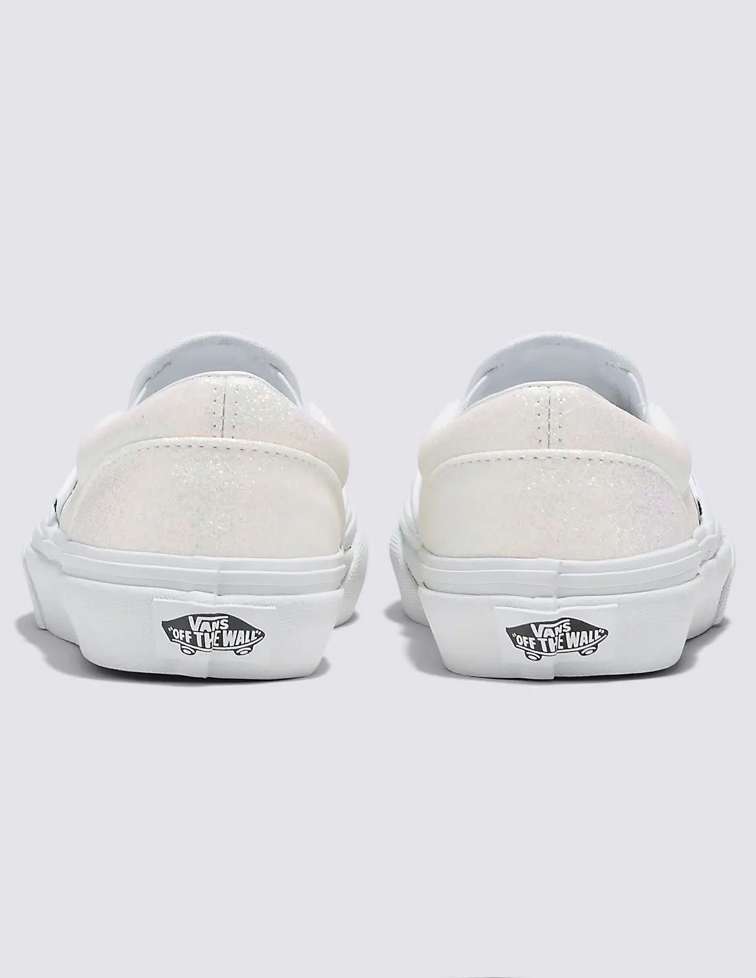 VANS CLASSIC SLIPON  GLITTER BLANCO  CALZADO INFANTIL