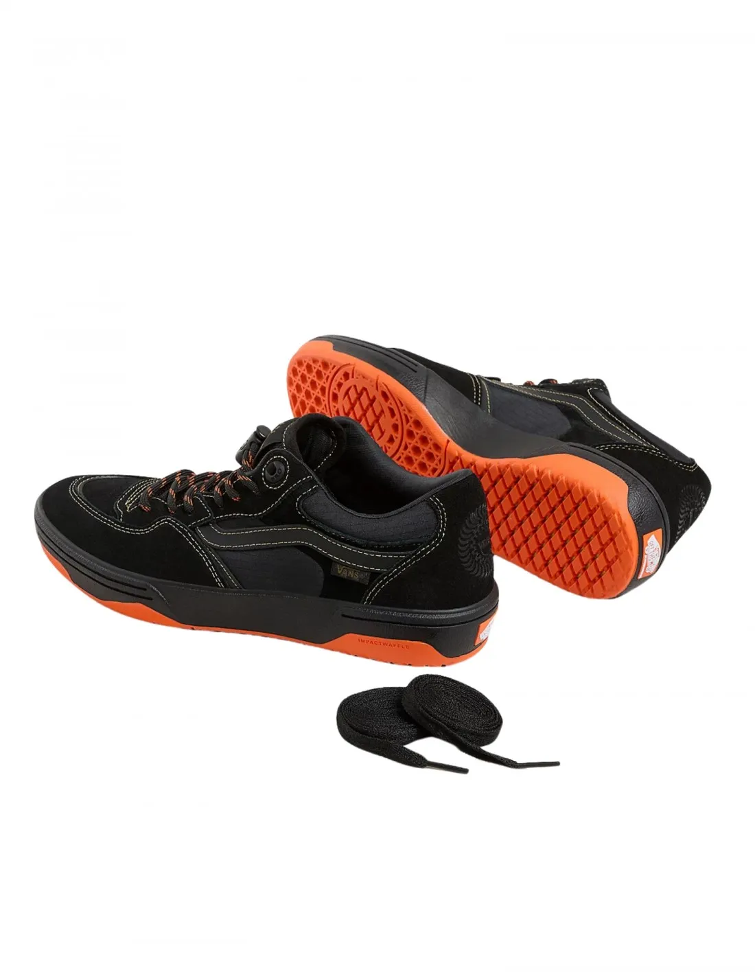 VANS X SPITFIRE WHEELS ROWAN 2  BLANCK/FLAME  ZAPATILLAS DE PIEL SKATEBOARD