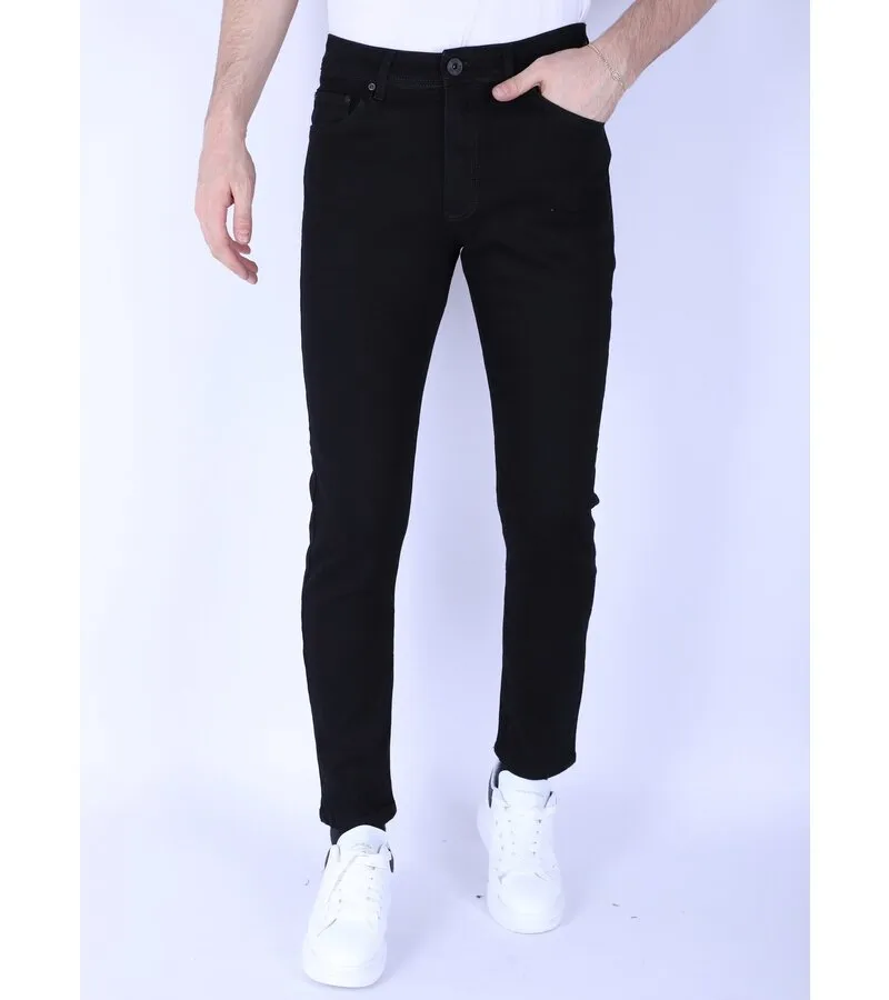 VAQUEROS STRETCH REGULAR FIT PARA HOMBRE  DP47 NEGRO