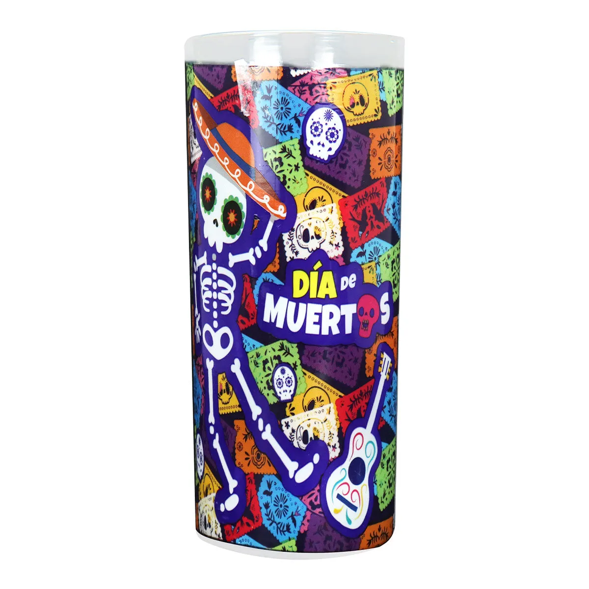 Veladora con Diseo de Charro para Día de Muertos