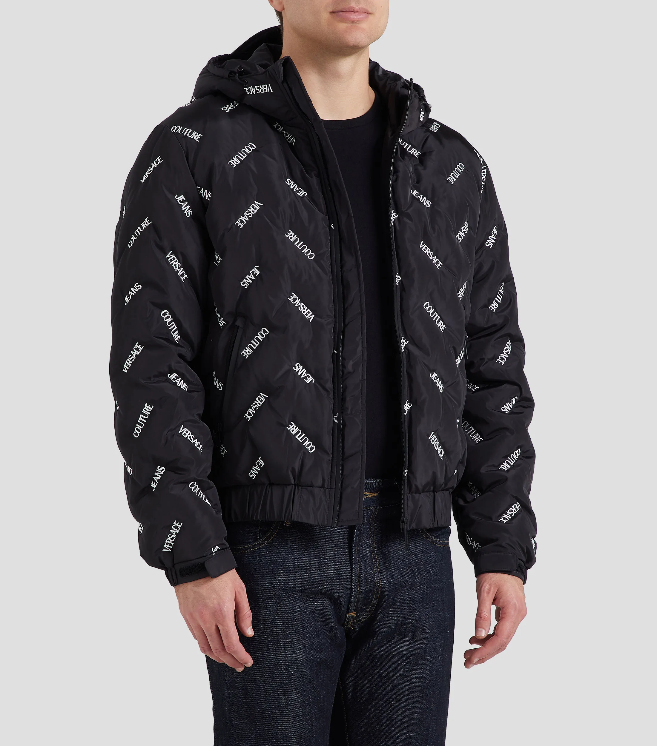 Versace Jeans Couture Chamarra Acolchada con Capucha Hombre