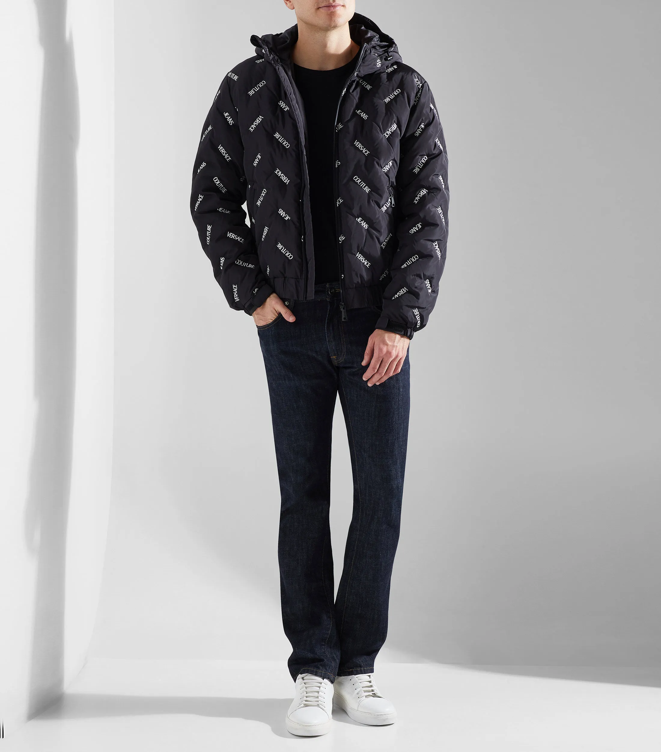 Versace Jeans Couture Chamarra Acolchada con Capucha Hombre