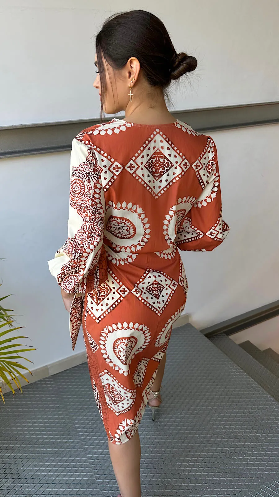 Vestido Cruzado Orange