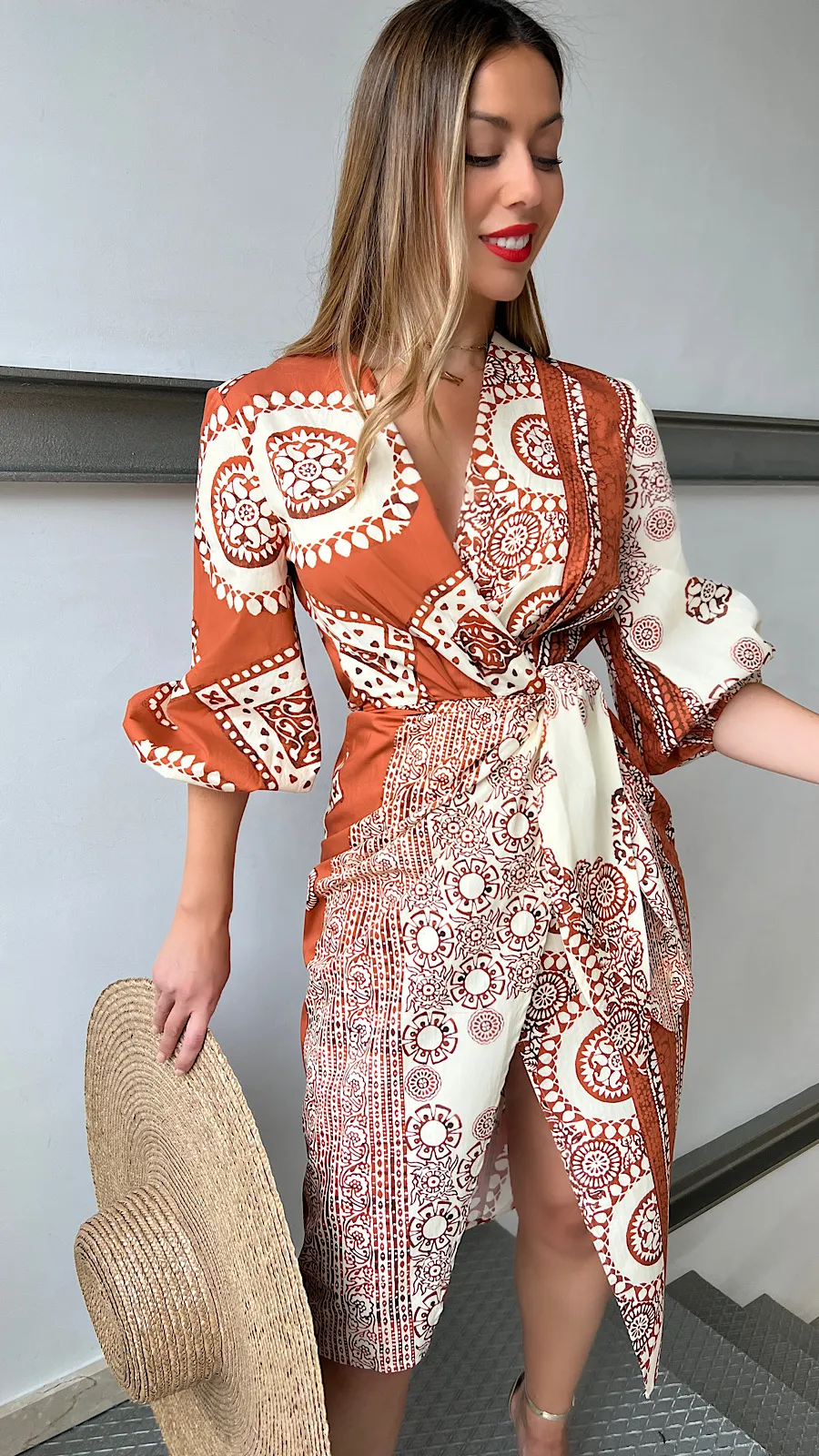 Vestido Cruzado Orange