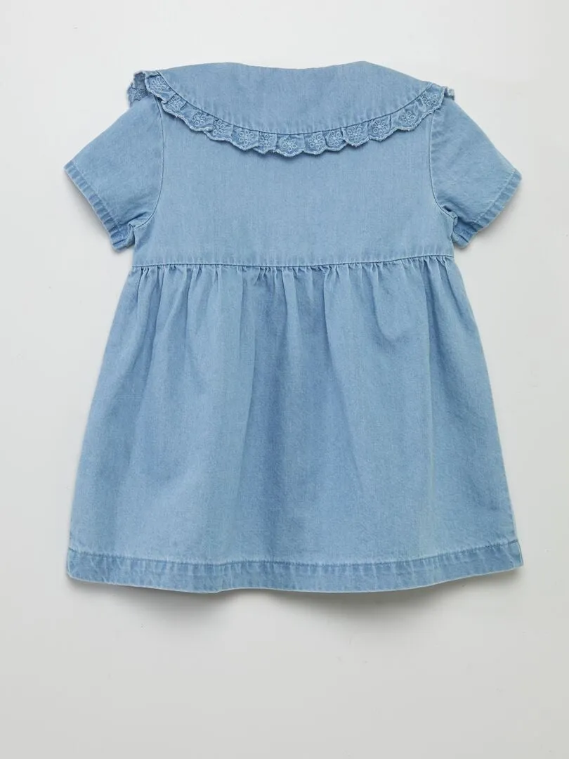 VESTIDO LIGERO EFECTO VAQUERO  AZUL
