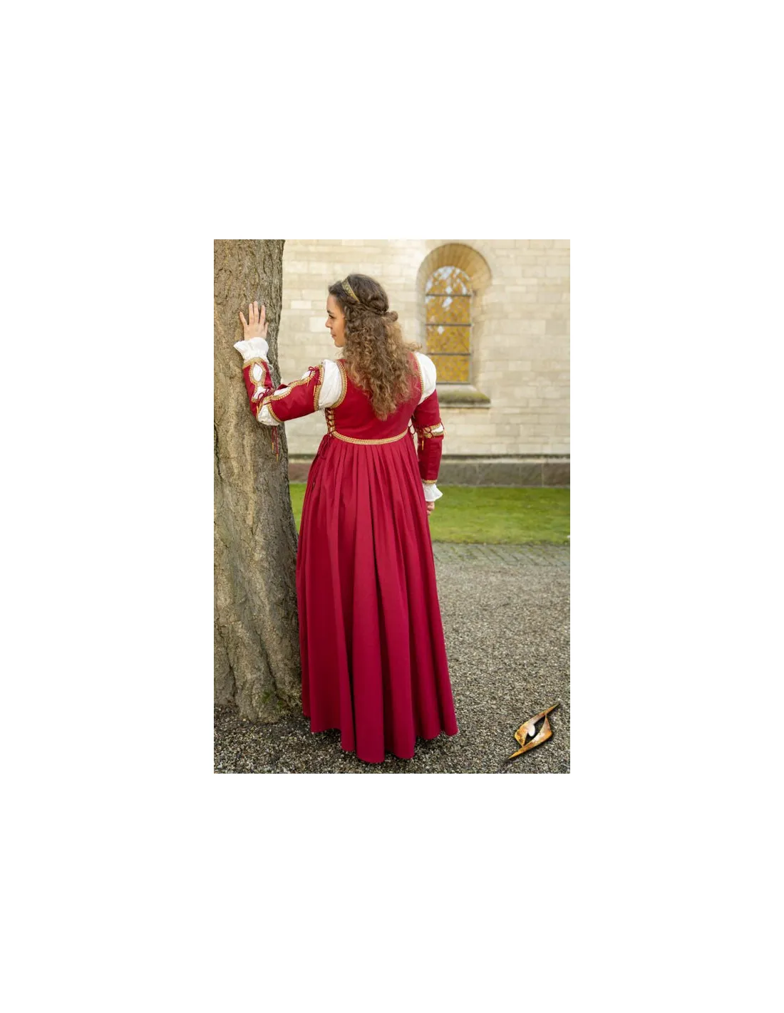 Vestido Medieval Lucrecia Rojo emperador
