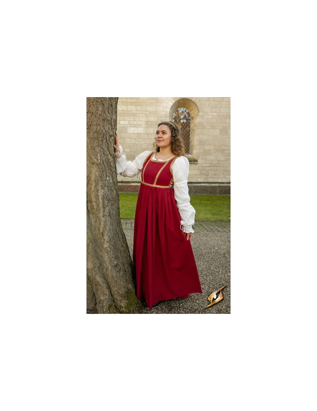 Vestido Medieval Lucrecia Rojo emperador