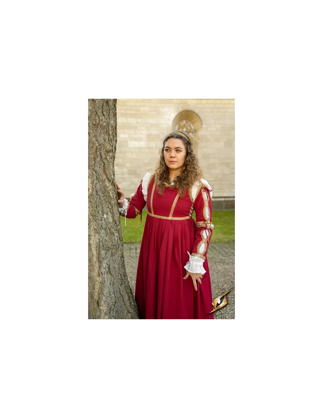 Vestido Medieval Lucrecia Rojo emperador