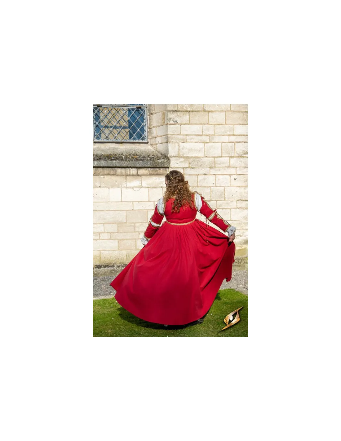 Vestido Medieval Lucrecia Rojo emperador