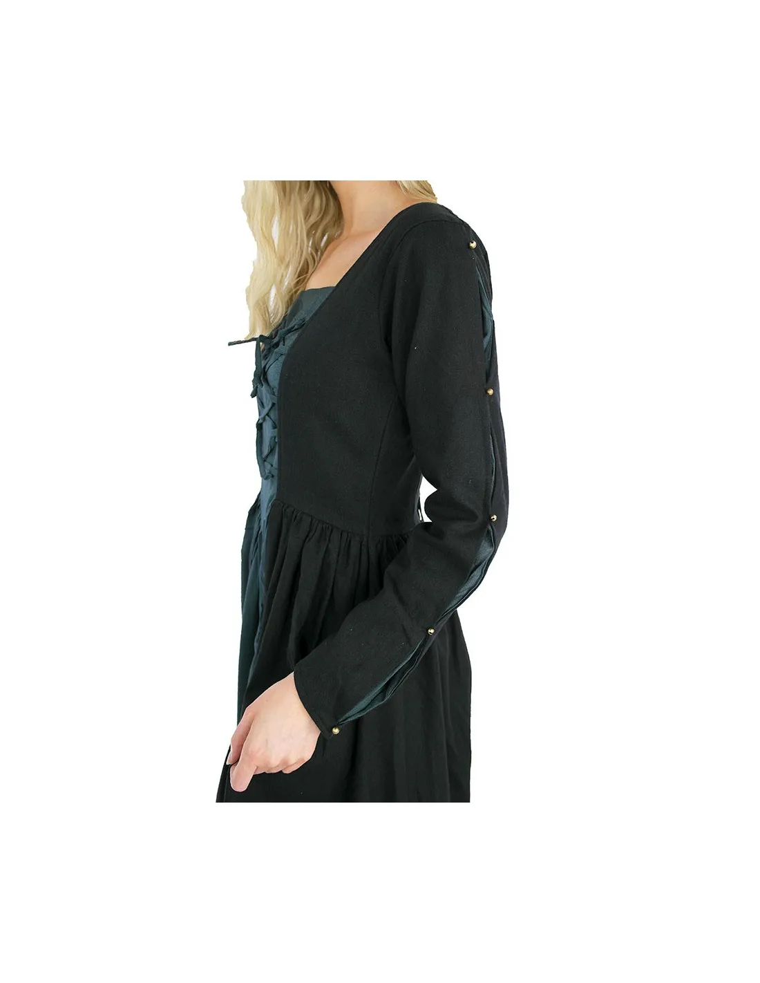 VESTIDO MEDIEVAL MEDUSA, NEGROAZUL