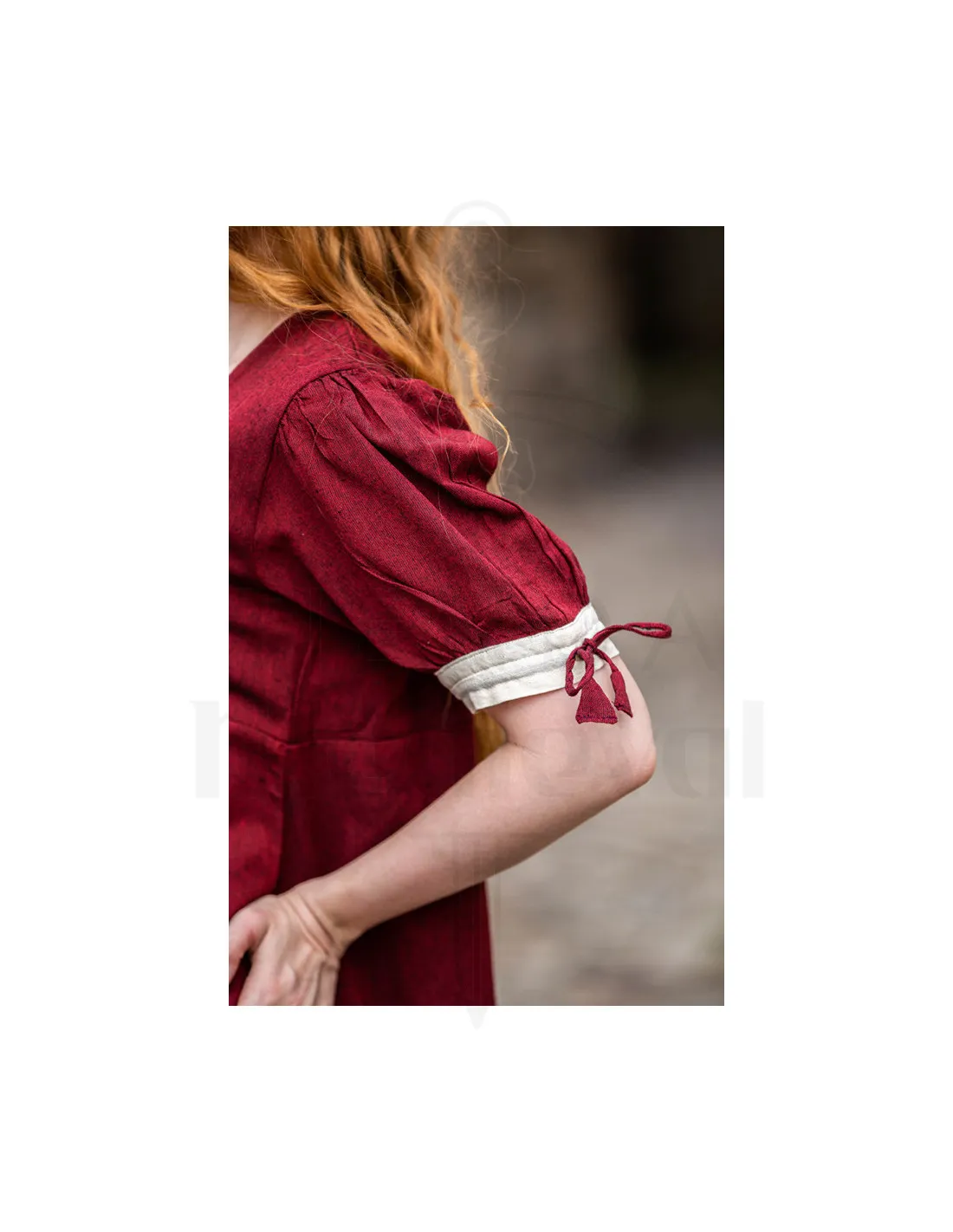 Vestido medieval verano con cordones