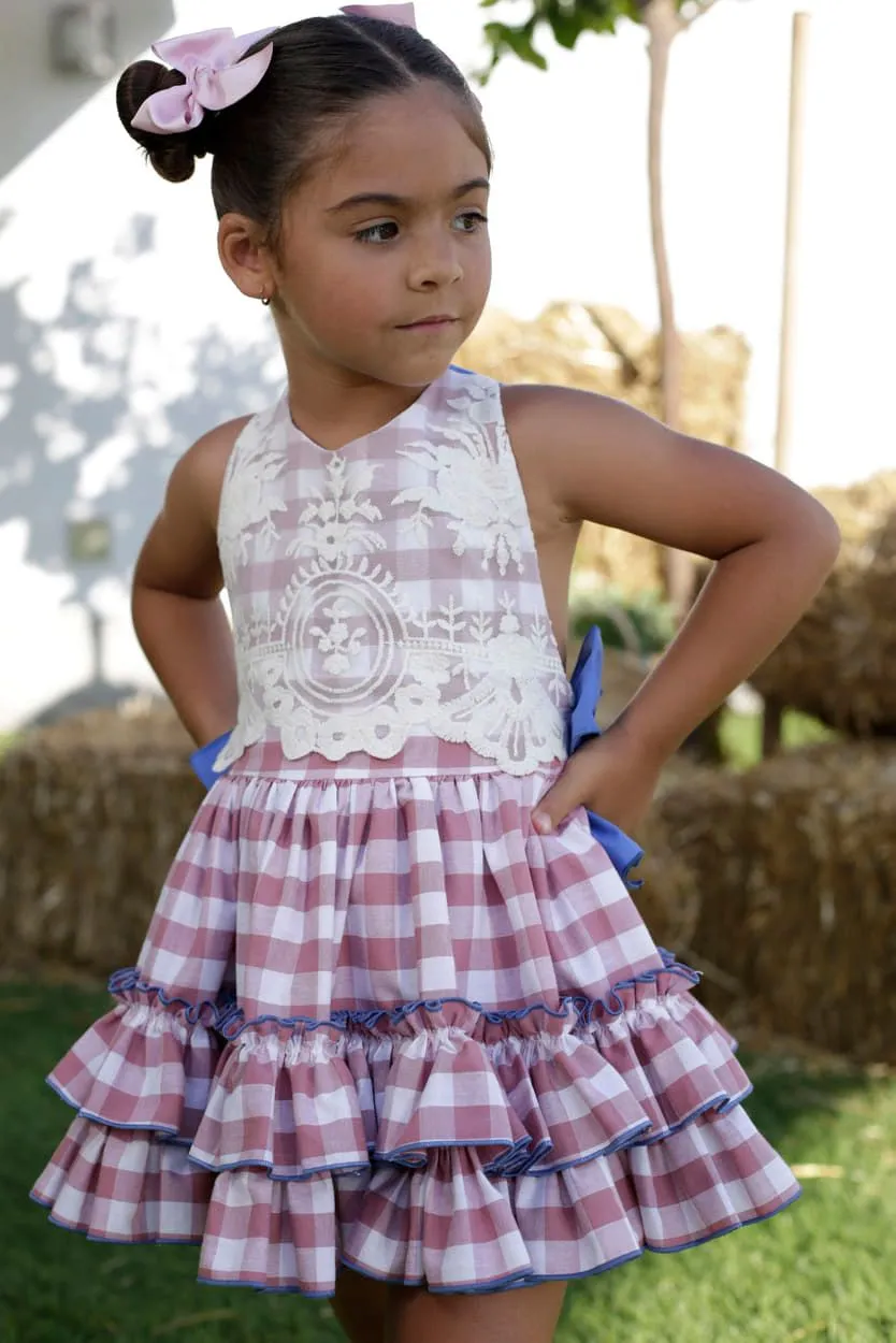 Vestido niña Nini Moda Infantil R180852 VICHY