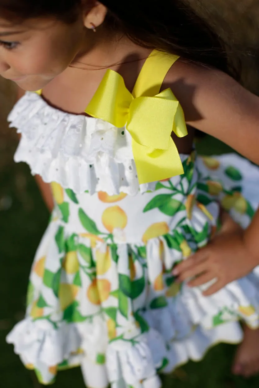 Vestido niña Nini Moda Infantil R180877 Limones