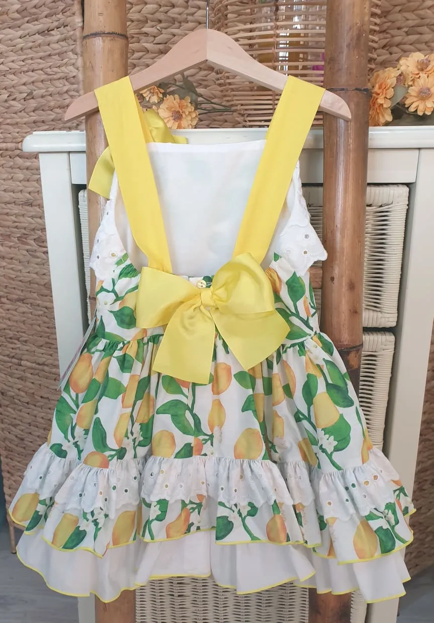 Vestido niña Nini Moda Infantil R180877 Limones