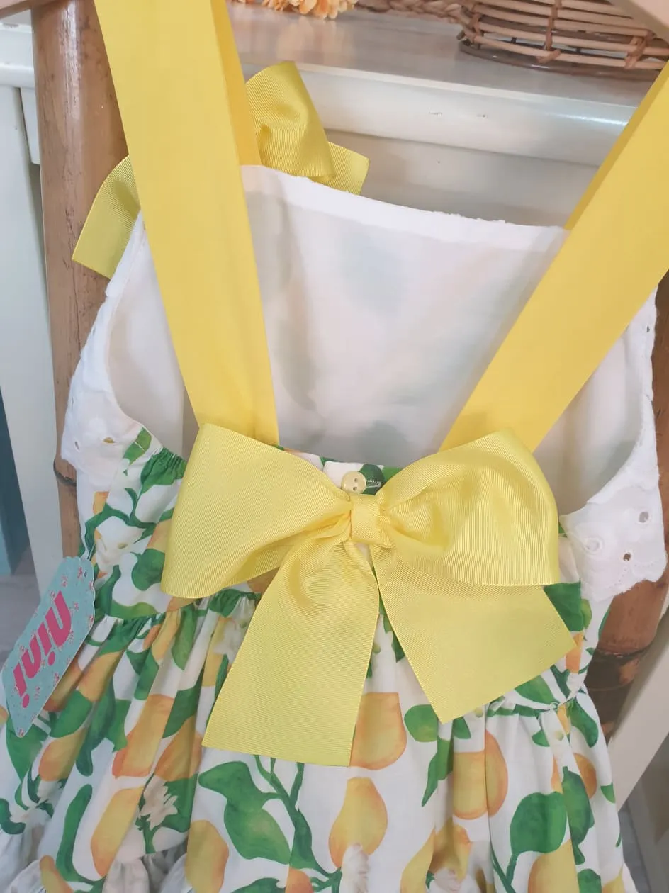 Vestido niña Nini Moda Infantil R180877 Limones