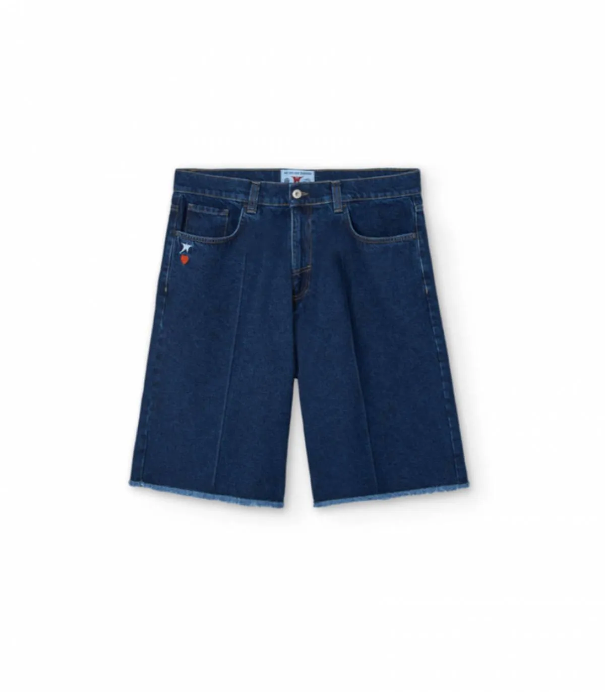 WE ARE NOT FRIENDS  PANTALON PARA HOMBRE VAQUERO OSCURO DENIM RAW JORTS