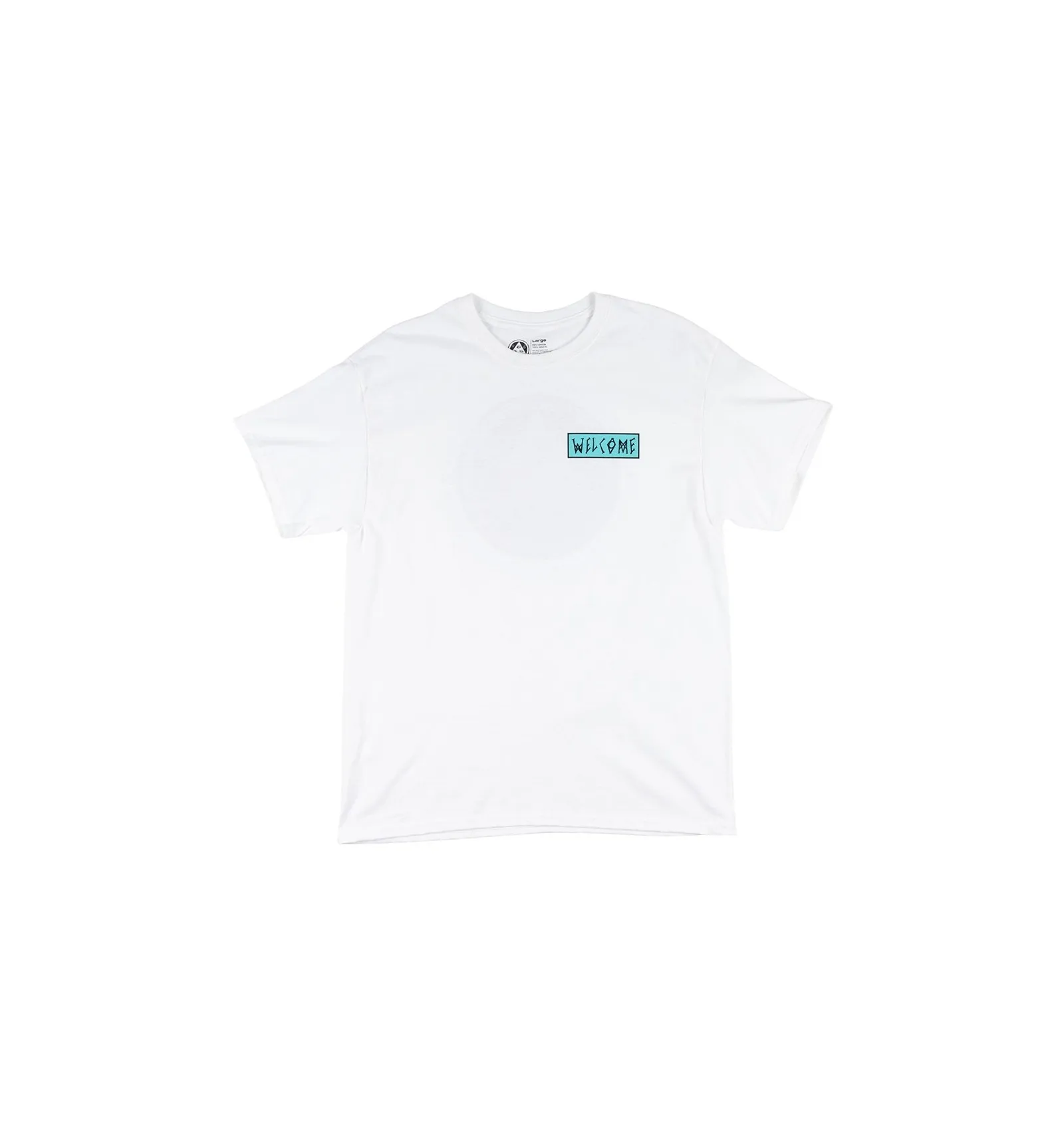 WELCOME LATIN TALISMAN TEE WHITE/PURPLE/TEAL