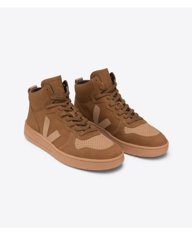 ZAPATILLAS ALTAS ECOLóGICAS VEJA V15 NUBUCK CAMEL DESERT 
