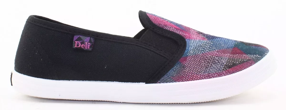 Zapatillas Dama Mujer Panchas Deli Tela Lona 491 Parg