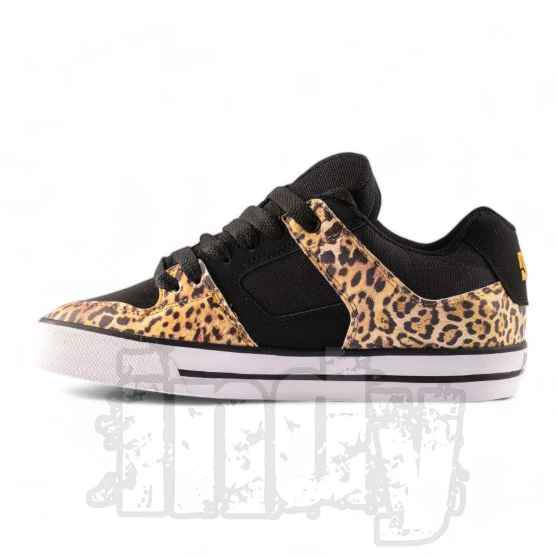 Zapatillas Dc Pure Negro Mujer Animal Print
