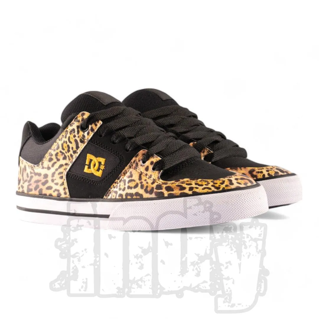 Zapatillas Dc Pure Negro Mujer Animal Print