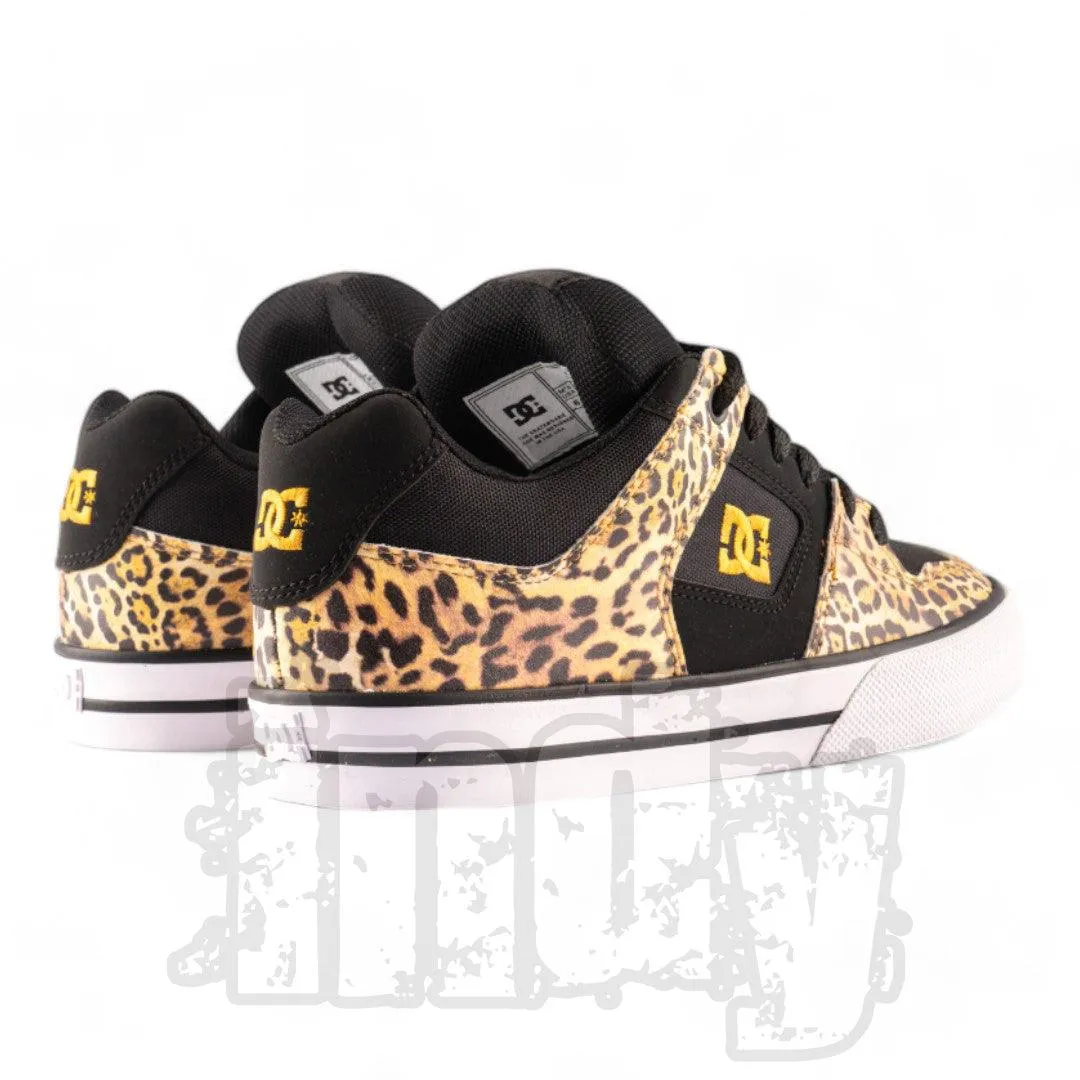 Zapatillas Dc Pure Negro Mujer Animal Print