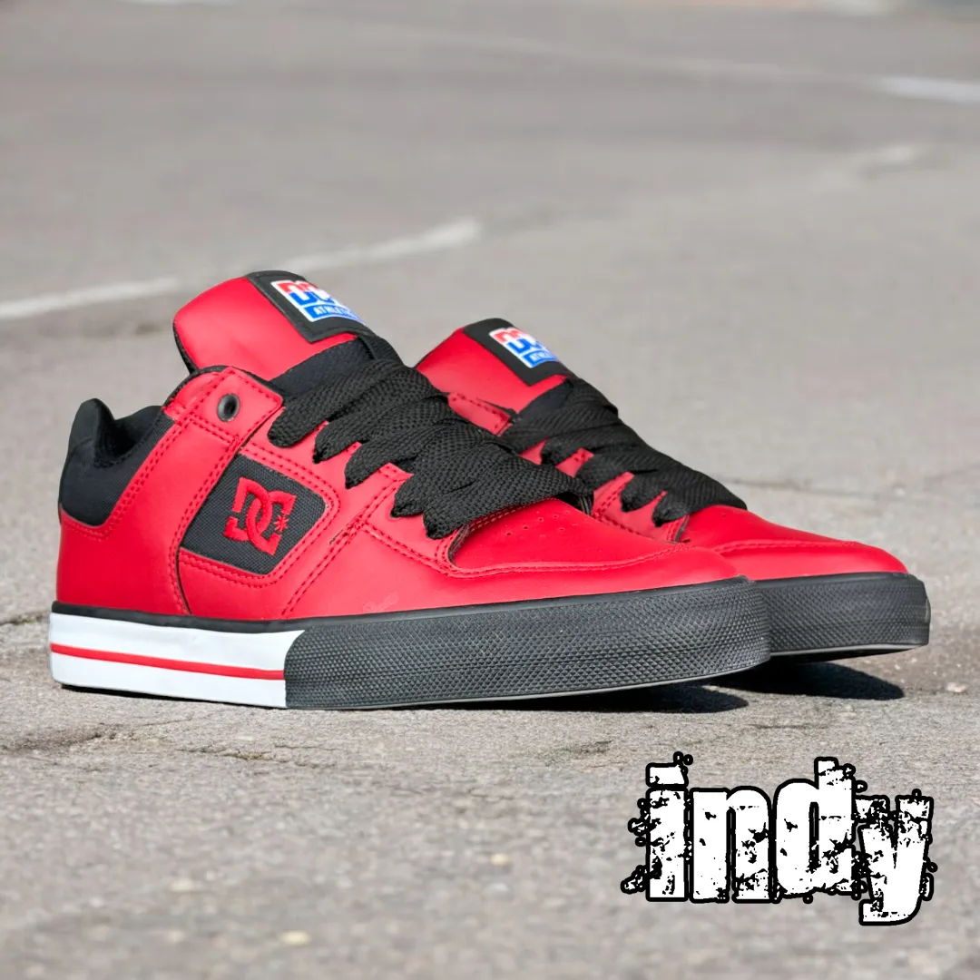 Zapatillas Dc Pure Rojo Negro Blanco