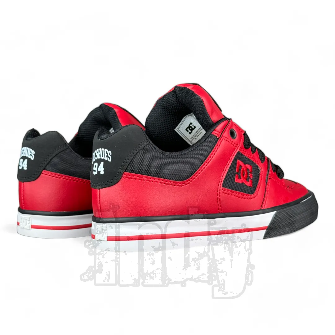 Zapatillas Dc Pure Rojo Negro Blanco