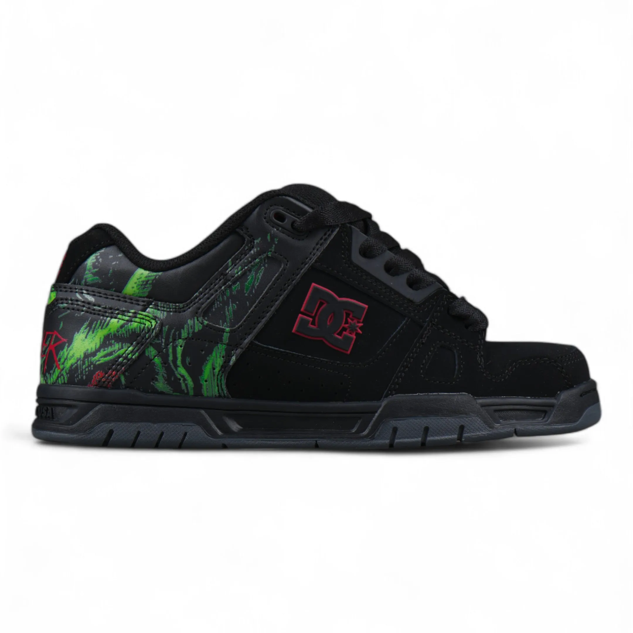 Zapatillas Dc Slayer Stag Negro Rojo Verde Print