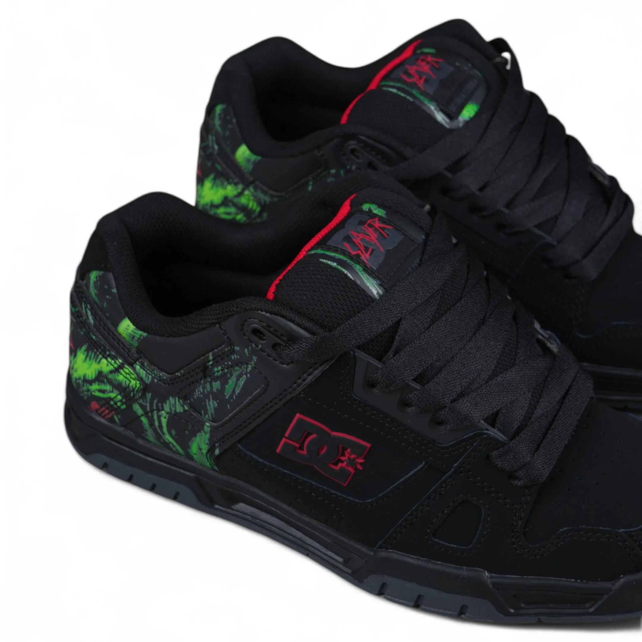 Zapatillas Dc Slayer Stag Negro Rojo Verde Print