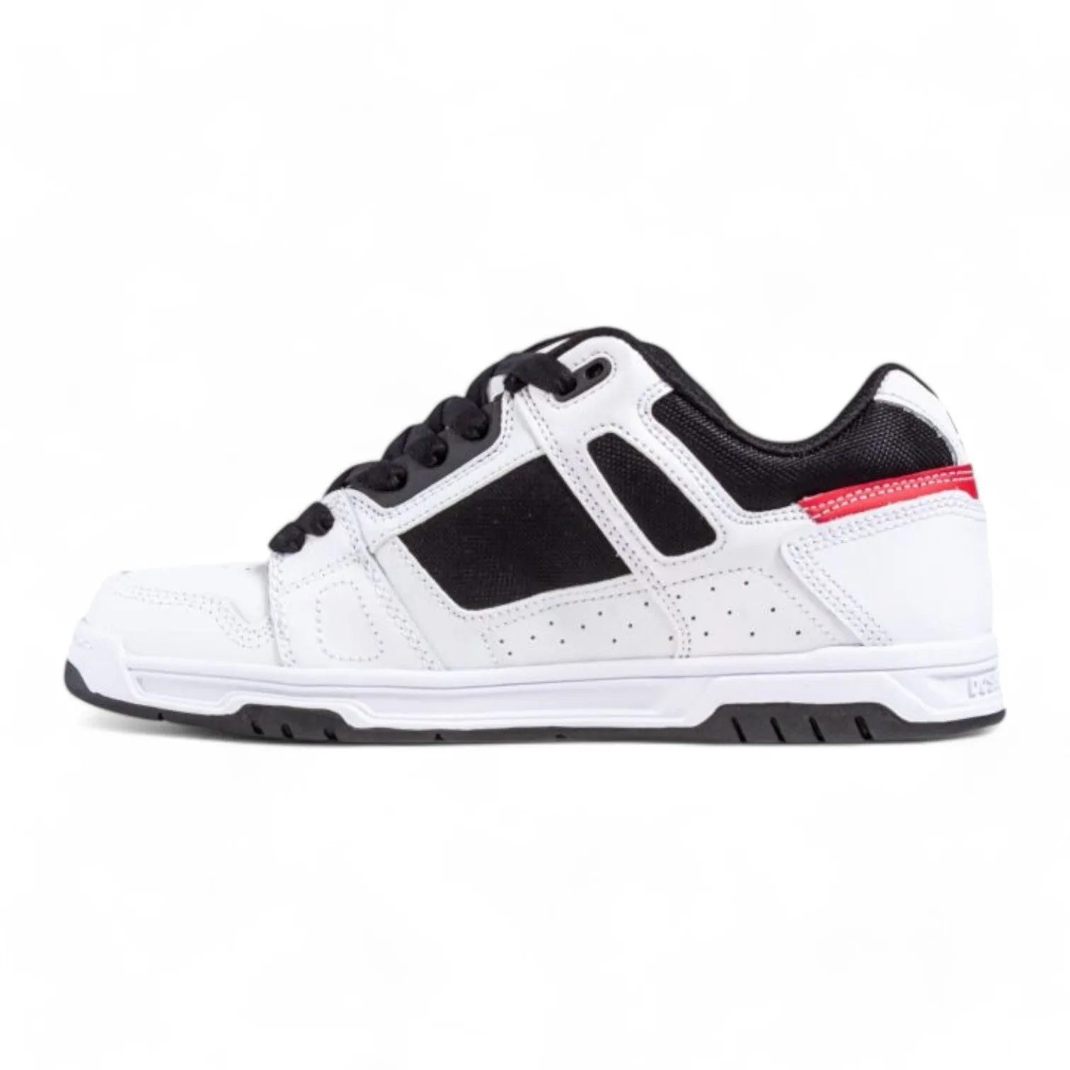 Zapatillas Dc Stag Blanco Negro Rojo