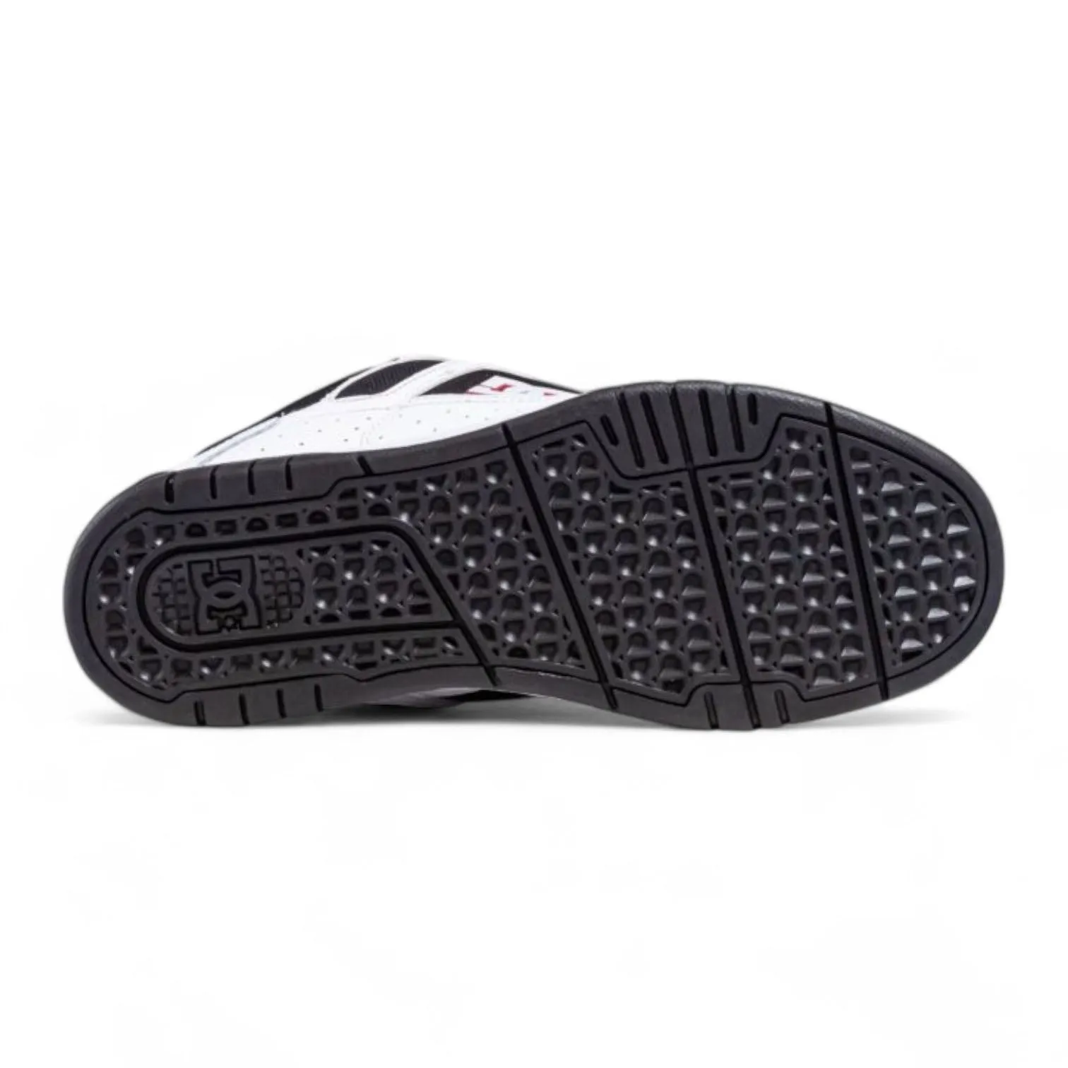 Zapatillas Dc Stag Blanco Negro Rojo