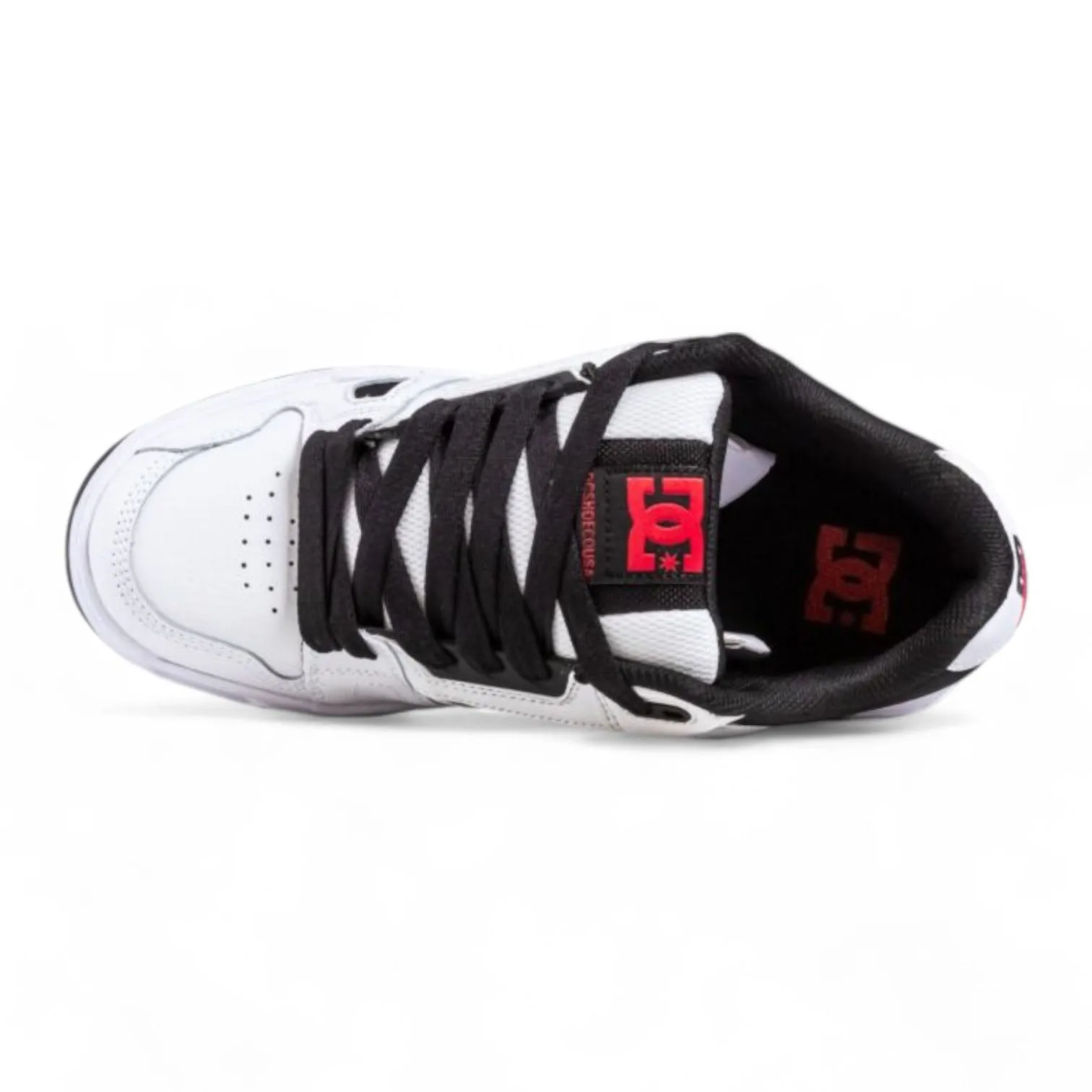Zapatillas Dc Stag Blanco Negro Rojo