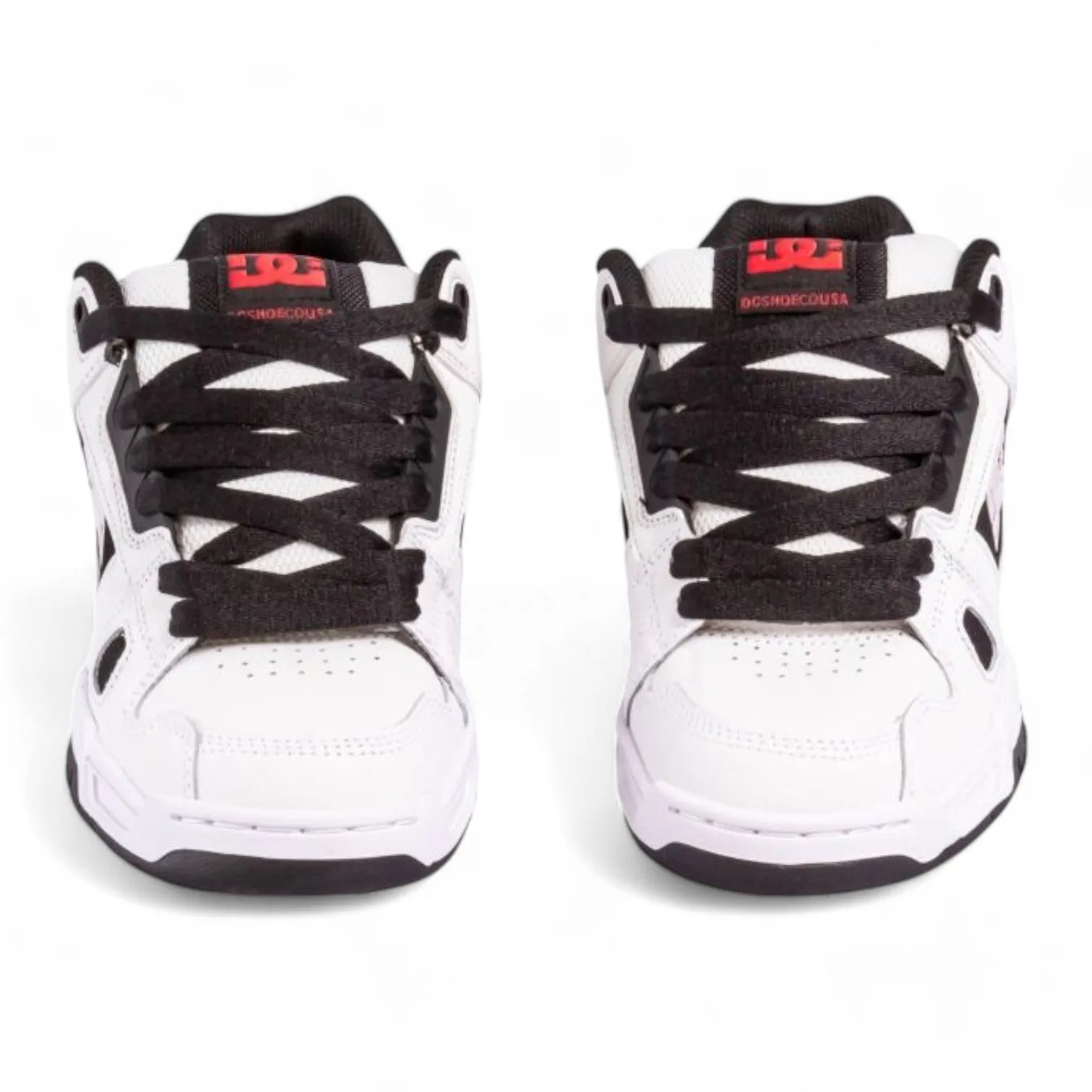 Zapatillas Dc Stag Blanco Negro Rojo