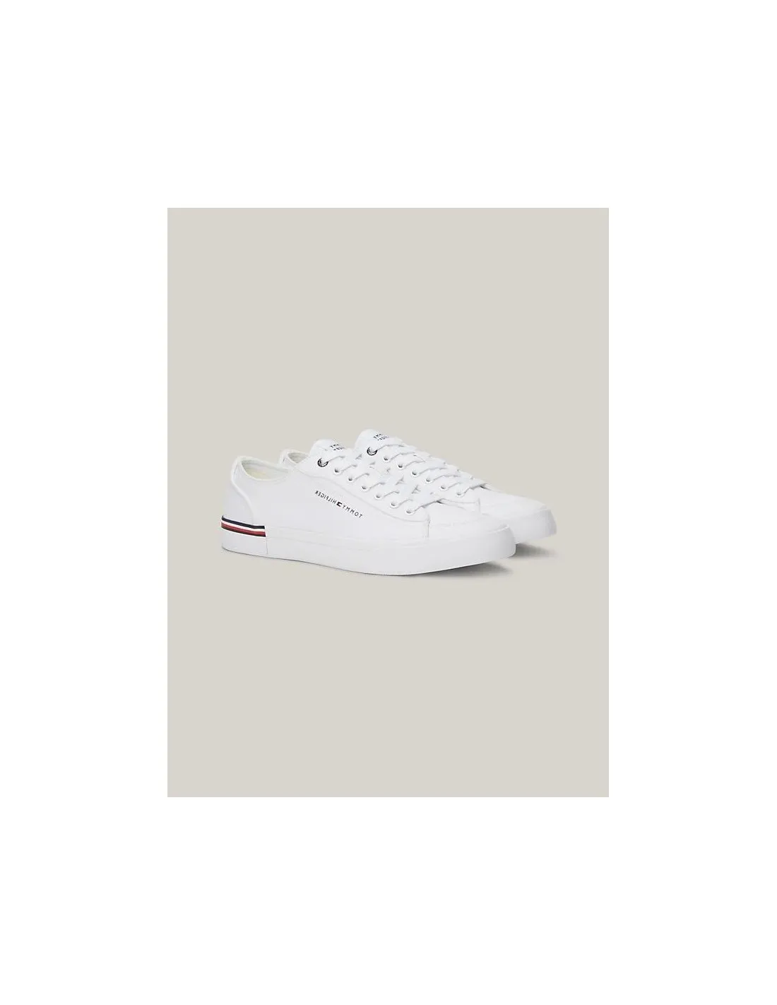 Zapatillas de lona con cinta distintiva de Tommy Hilfiger