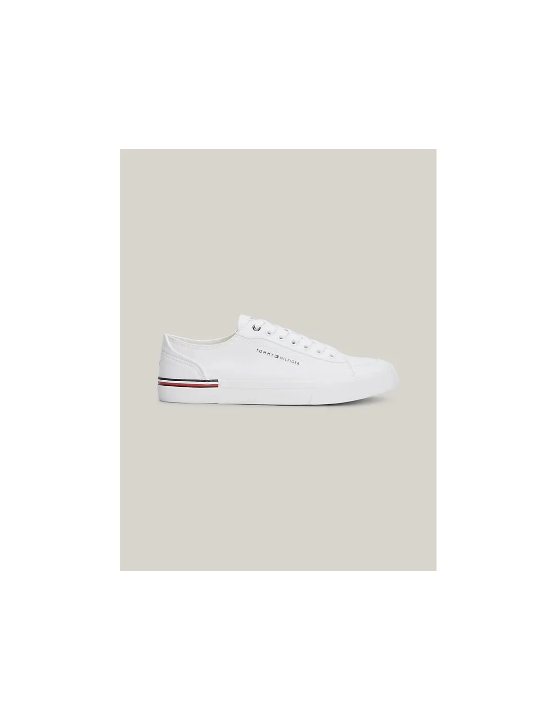 Zapatillas de lona con cinta distintiva de Tommy Hilfiger