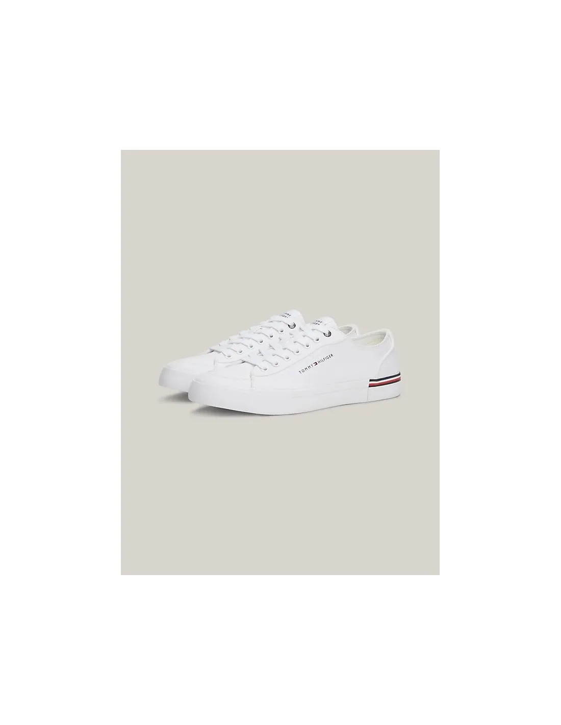 Zapatillas de lona con cinta distintiva de Tommy Hilfiger