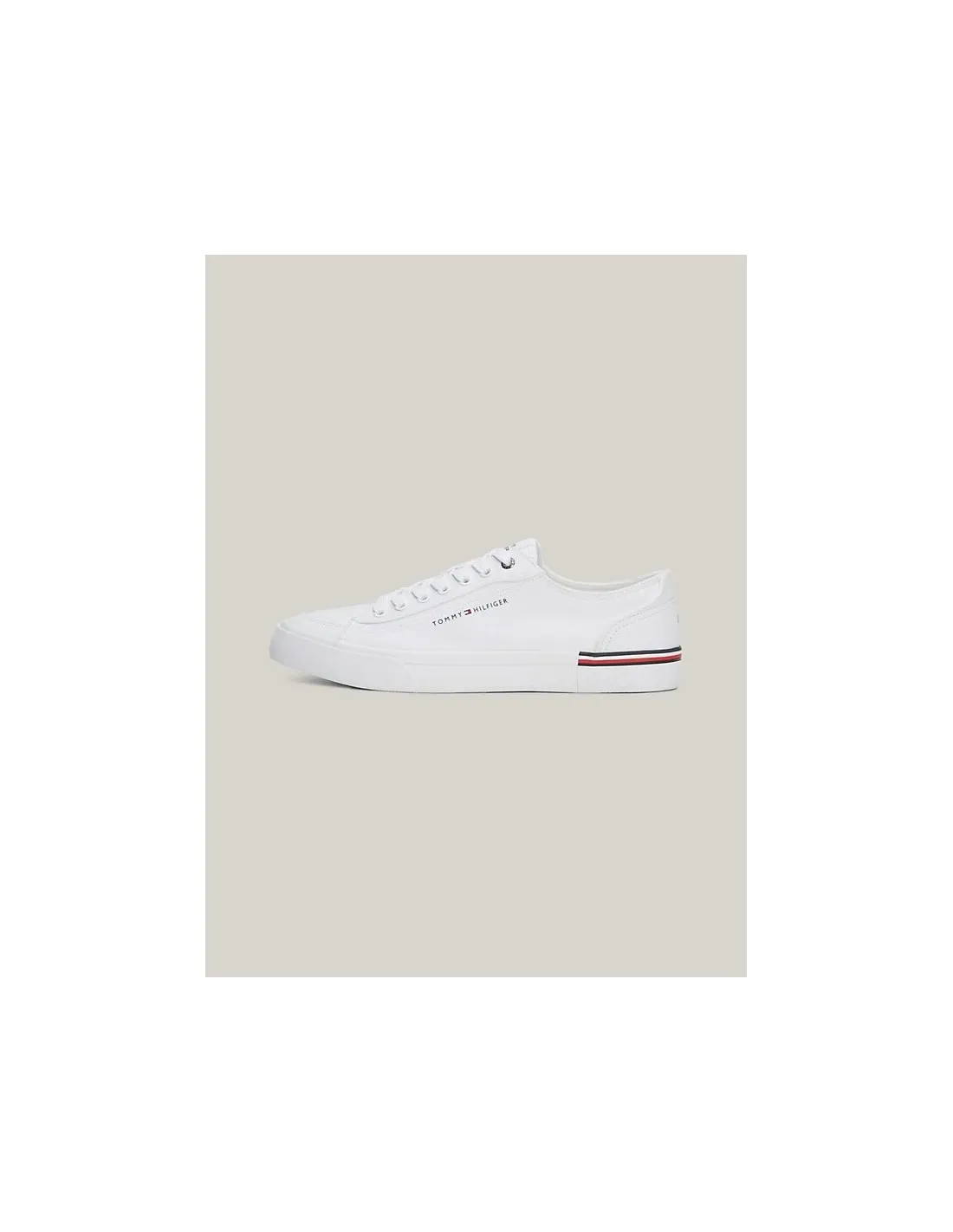 Zapatillas de lona con cinta distintiva de Tommy Hilfiger
