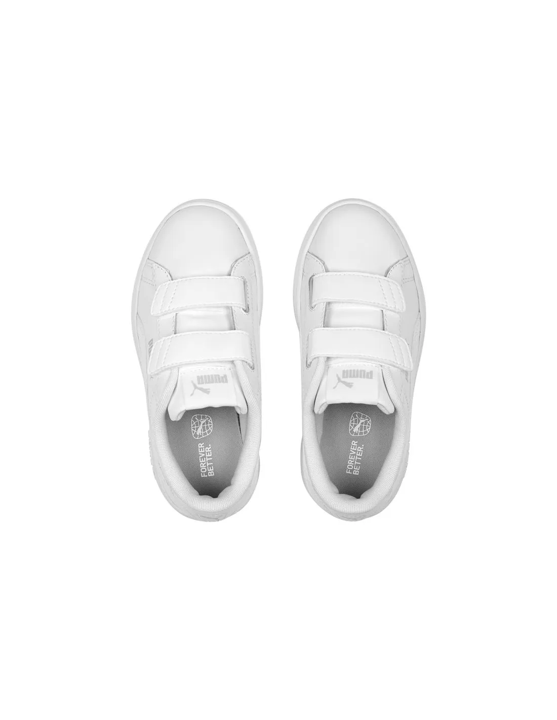 ZAPATILLAS DE PUMA SMASH 3.0 INFANTIL BLANCOPLATA