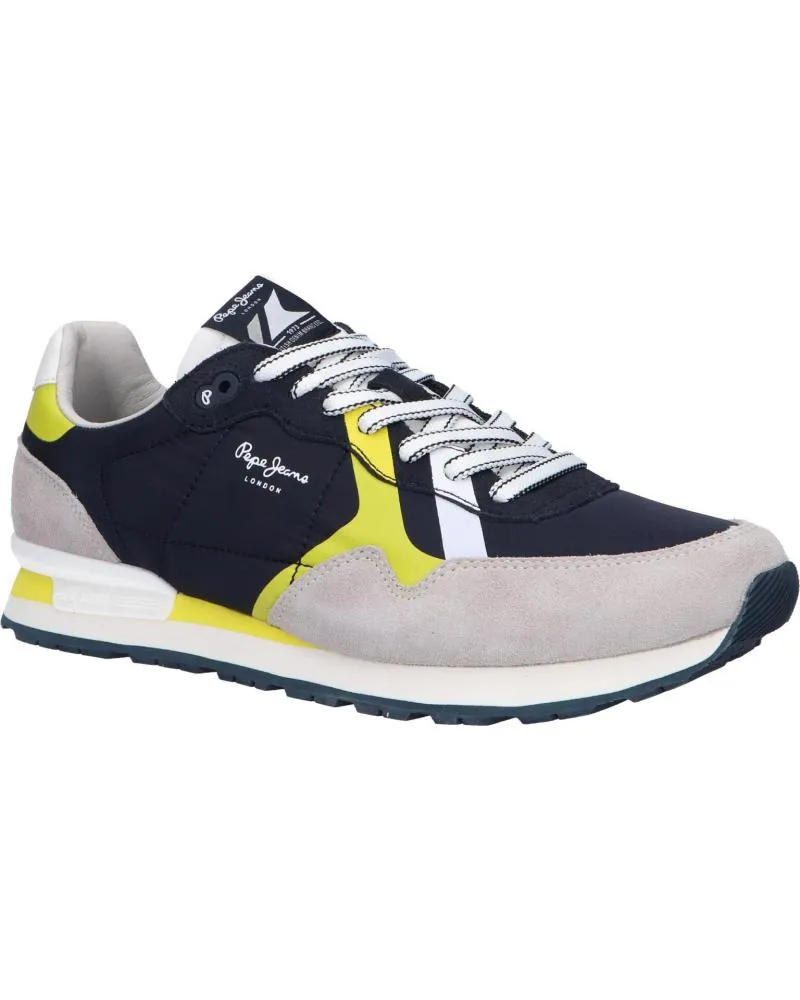 Zapatillas deporte de Hombre PEPE JEANS PMS30923 BRIT MAN PRINT SS23 595NAVY