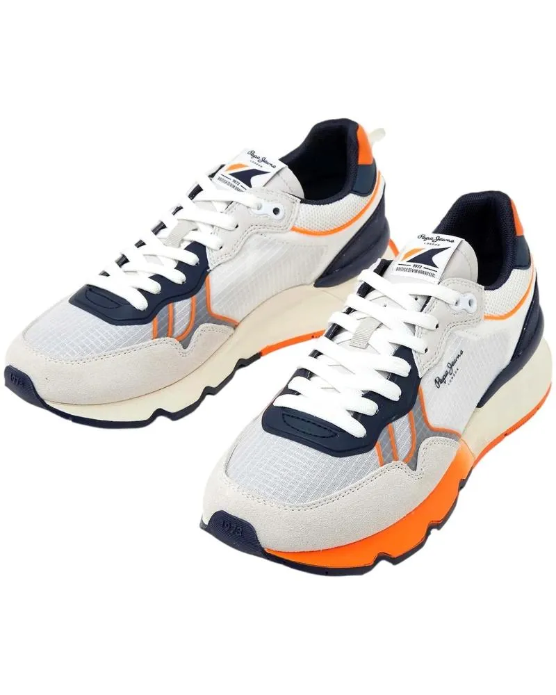 Zapatillas deporte de Hombre PEPE JEANS ZAPATILLAS BRIT PRO NEON M WHITE