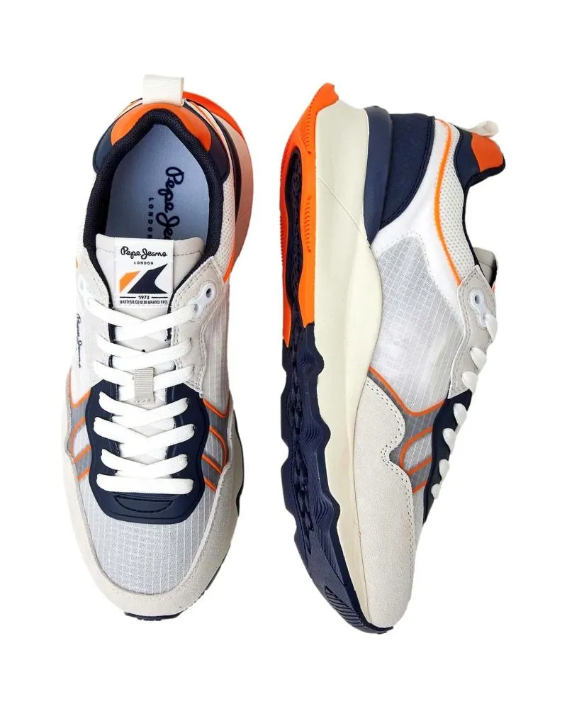 Zapatillas deporte de Hombre PEPE JEANS ZAPATILLAS BRIT PRO NEON M WHITE