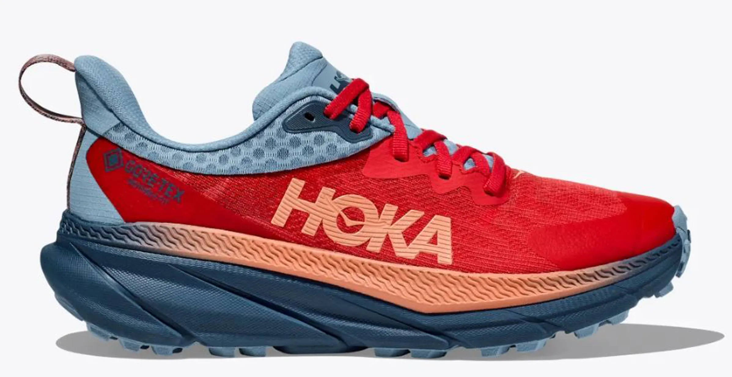 Zapatillas Hoka Challenger ATR 7 GTX W Rojo/Rosa/Azul