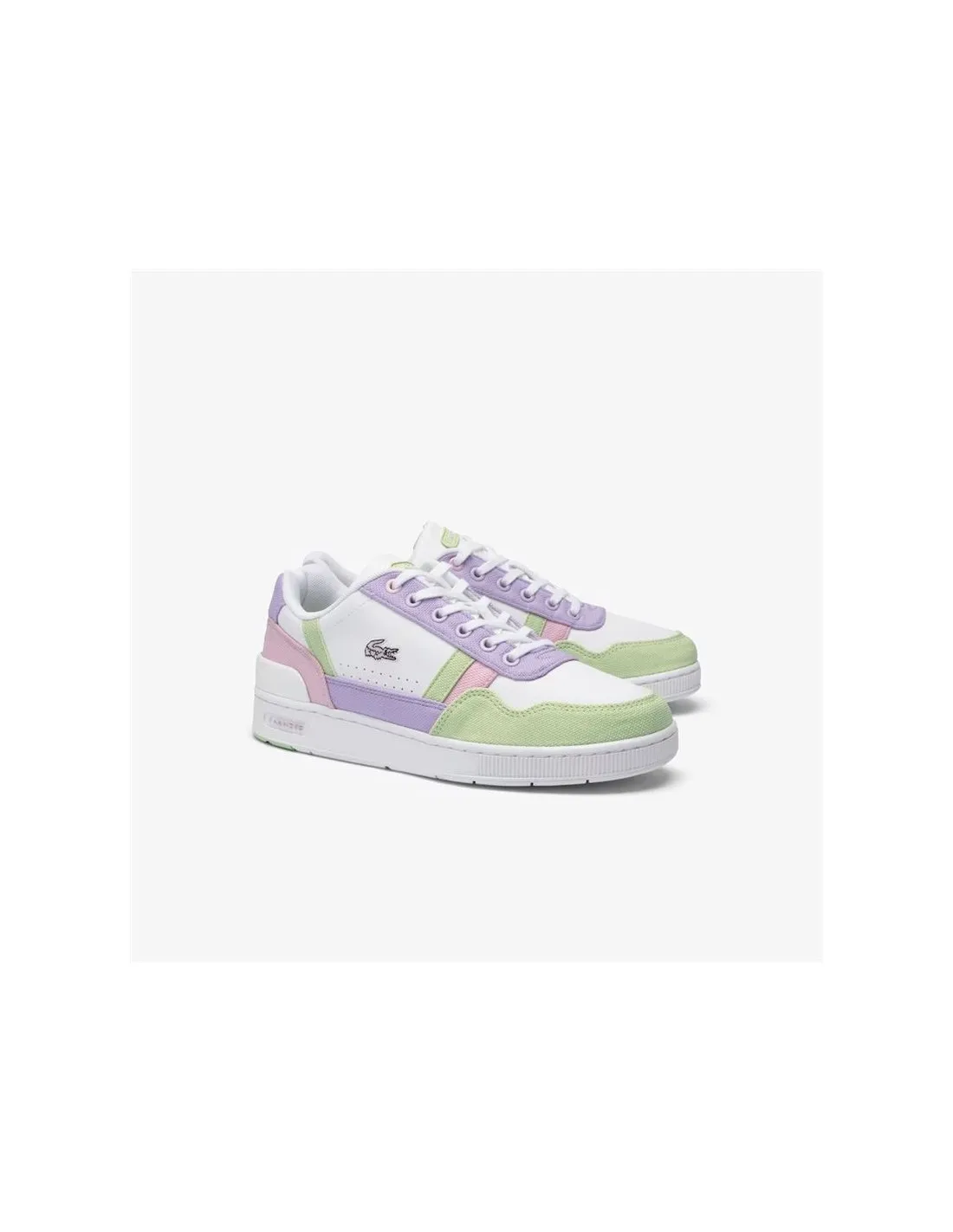 Zapatillas Lacoste Court Infantil Verde Lila