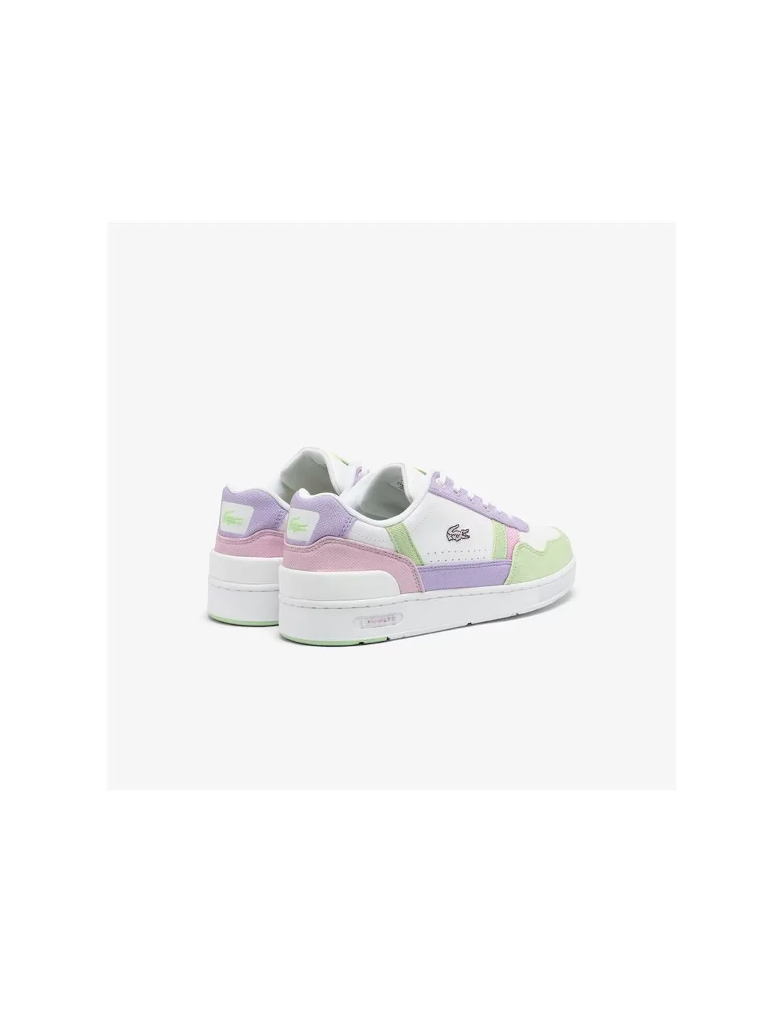 Zapatillas Lacoste Court Infantil Verde Lila