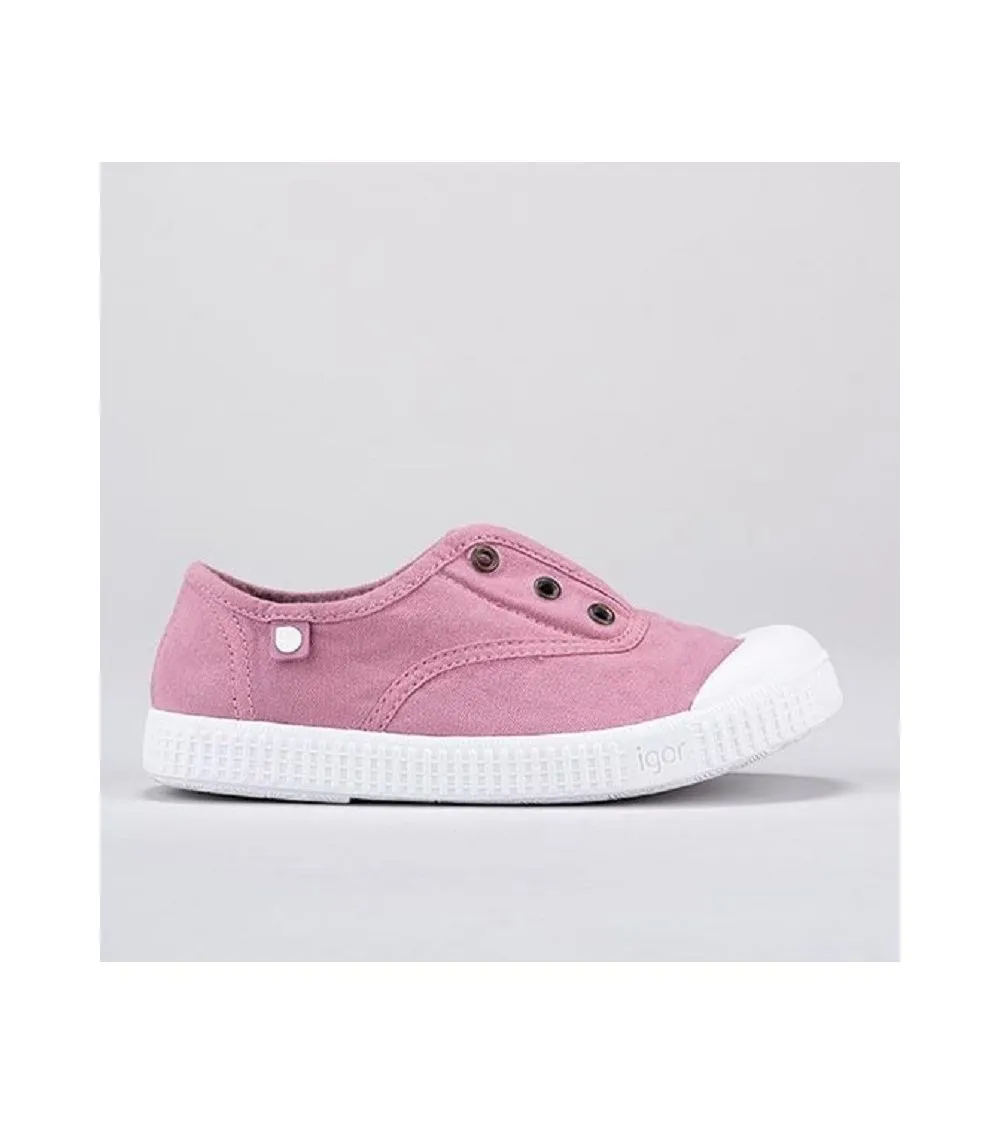 ZAPATILLAS LONA ROSA IGOR BERRI ELÁSTICO