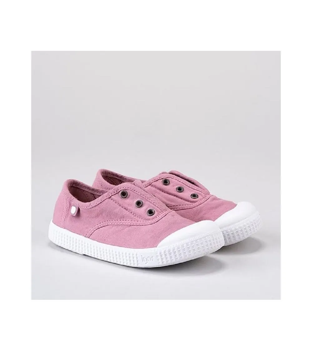 ZAPATILLAS LONA ROSA IGOR BERRI ELÁSTICO