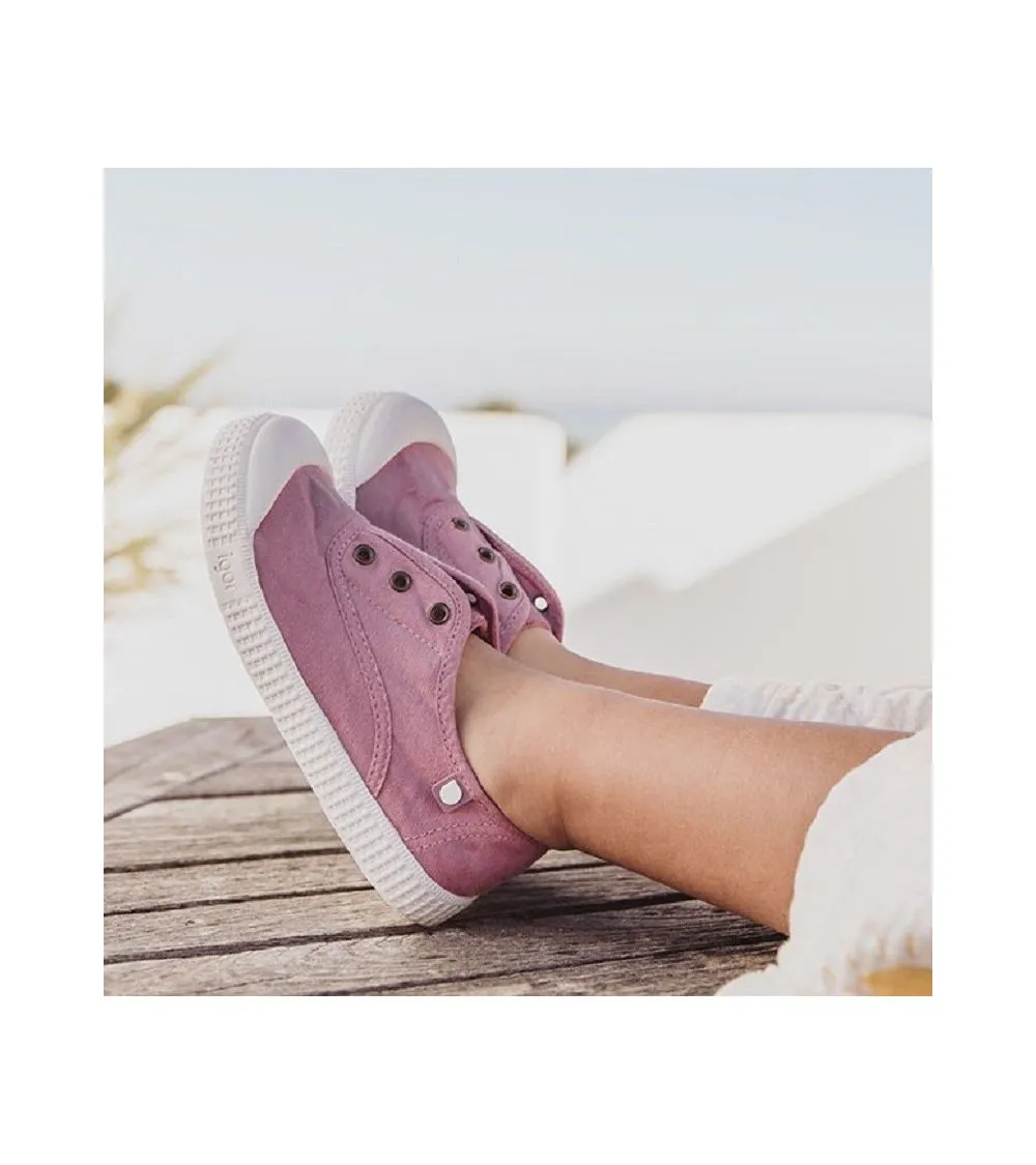 ZAPATILLAS LONA ROSA IGOR BERRI ELÁSTICO